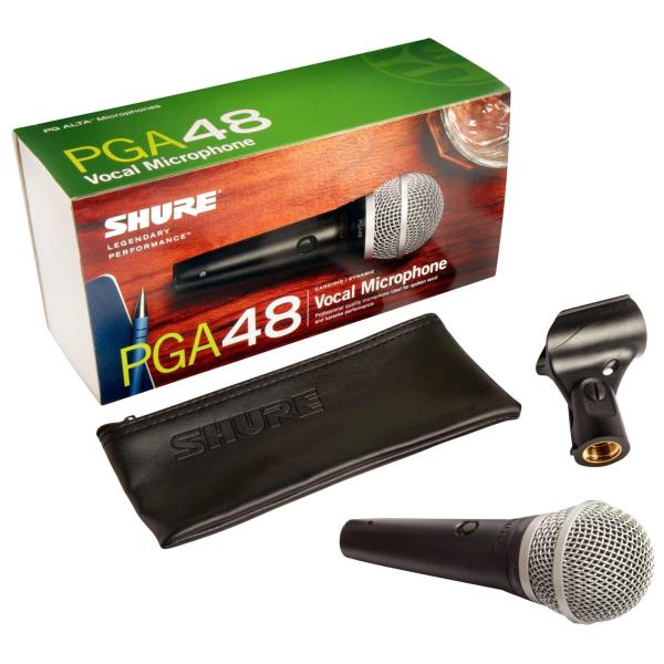 Shure PGA48-LC Cardioid Dynamic Vocal Microphone