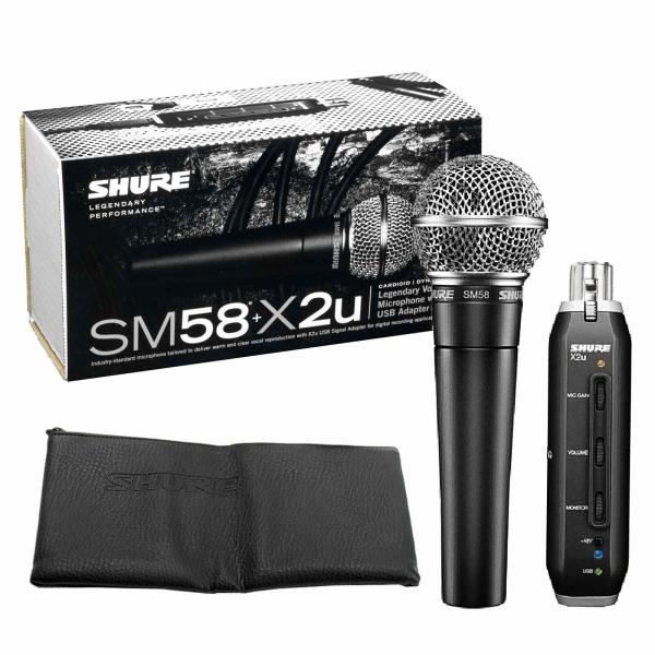 Shure SM58-X2U SM58 & X2u USB Digital Bundle | IDJNOW