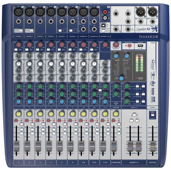SoundCraft Signature 12 12-input Compact Analogue Mixer with Effects