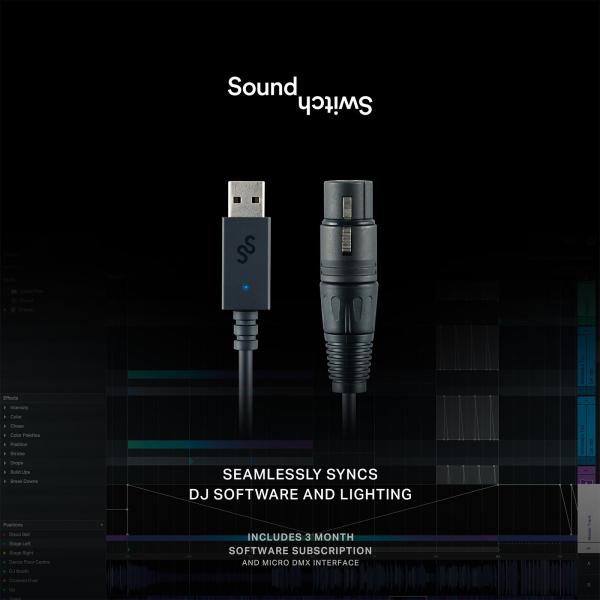 SoundSwitch Micro USB to DMX Interface with Case Package | IDJNOW