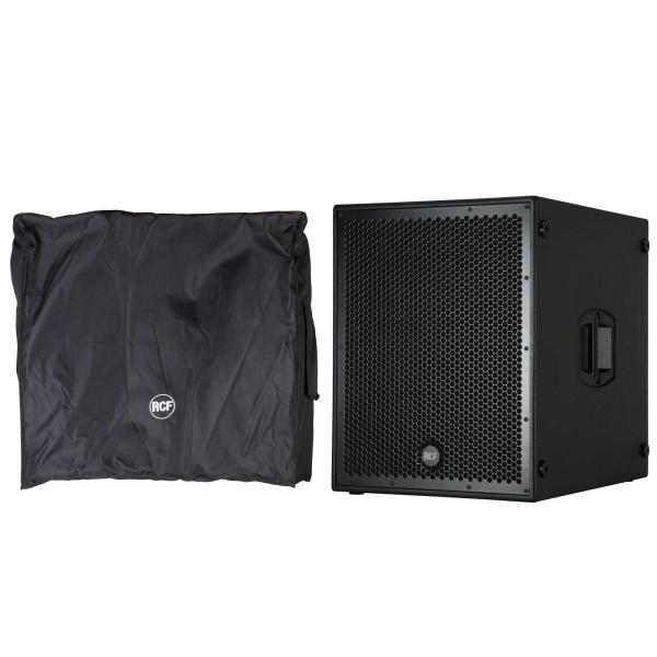 RCF SUB 8004-AS 18" Active High Power Subwoofer & Protective Cover Package