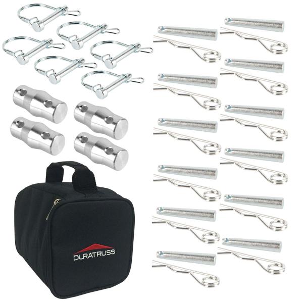 Trusst Replacement Accessories Package with Carry Bag - Snap Pins, Conical Couplers, Spigots, and Cotter Pins