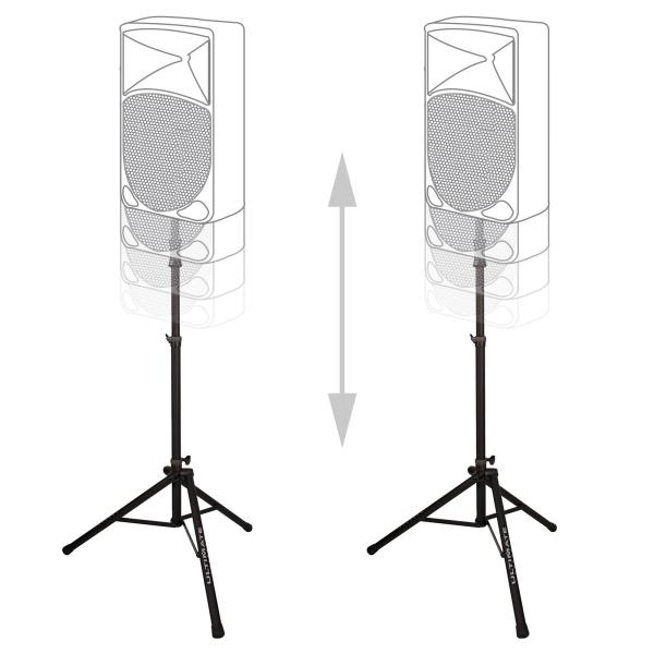 (2) Ultimate Support TS-100B Tripod Speaker Stands