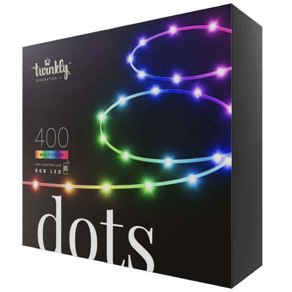 Twinkly TWD200STP-TUS 32.8 FT 200L RGB Dots Light (Transparent Wire)