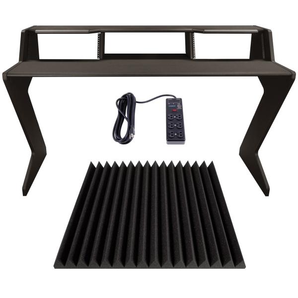 Ultimate Support NUC-Z-BDM Nucleus-Z Explorer Studio Desk with Wedge-style Professional Studio Foam Panels Package