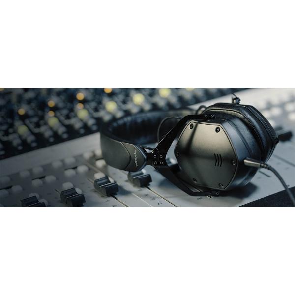 V-Moda M200-BK Black Studio Headphones with Stand | IDJNOW