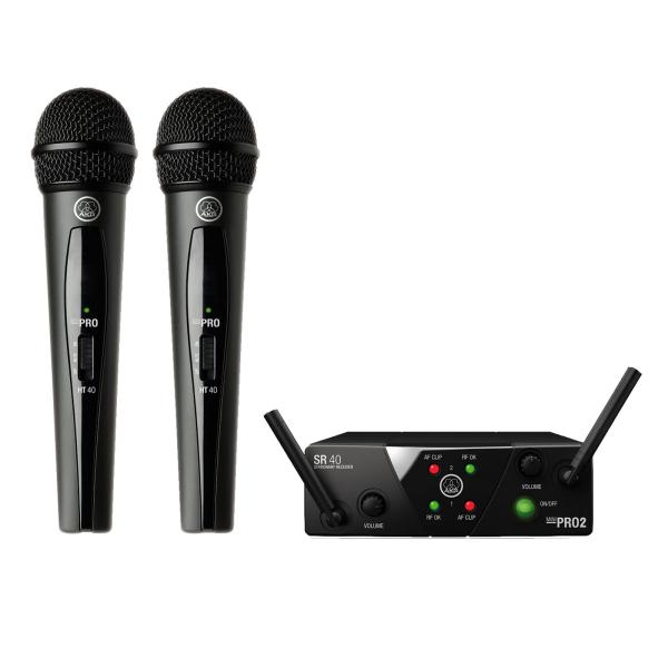 AKG WMS40 Mini Dual Vocal Set Wireless Microphone System