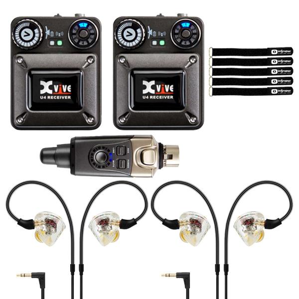 Xvive U4R2 Two-Pack U4 In-Ear System with (2) T9 In-Ear Monitors