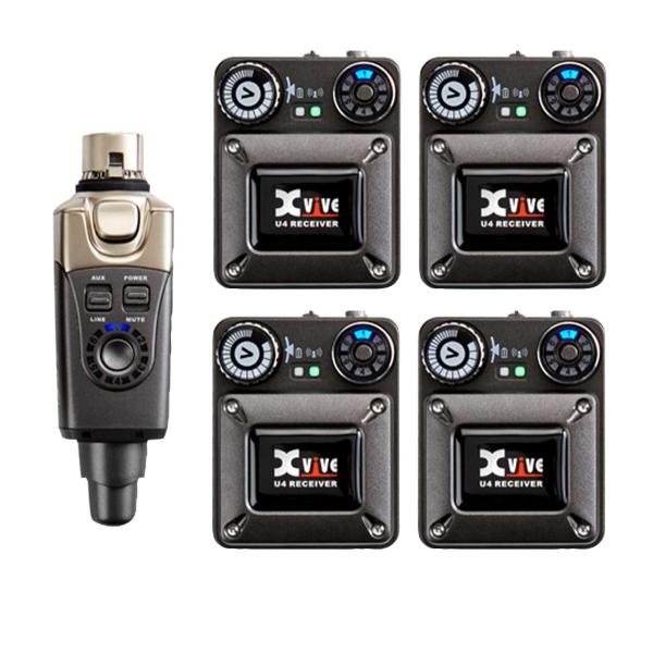 Xvive U4R4 4-Pack In-Ear System with 4x Receivers | IDJNOW