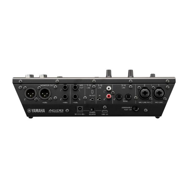 Yamaha Pro Audio AG08 Black Live Streaming Mixer | IDJNOW