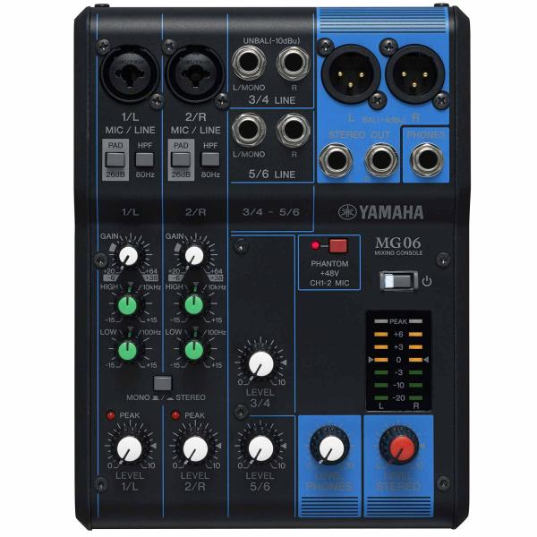 Yamaha MG06 6-Input Stereo Mixer