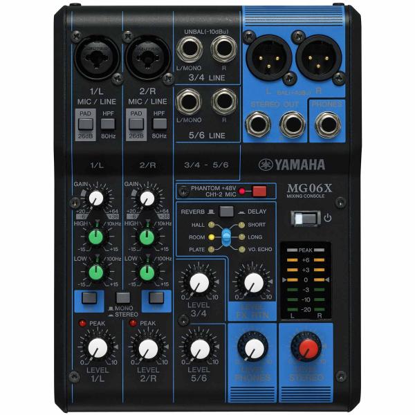 Yamaha MG06X 6-Input Stereo Mixer with Effects