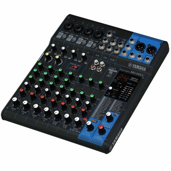 【極美品付属品完備】YAMAHA MG10XU SHURE Beta58A 配信 Yamaha MG10XU 10-Input Mixer with Microphone Package | IDJNOW
