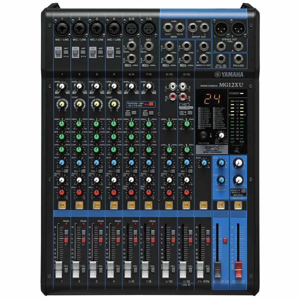 Yamaha MG12XU 12-Input Four Bus Mixer & Gator Cases Bag | IDJNOW