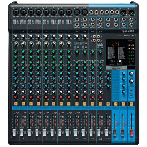Yamaha MG16XU 16-Input Six Bus DJ Mixer with Effects and USB