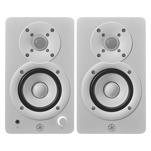 (White) HS3 Yamaha スタンド付き HS3 Yamaha 2-way 3-1/2 with monitors studio powered 配信機器・PA機器・レコーディング機器