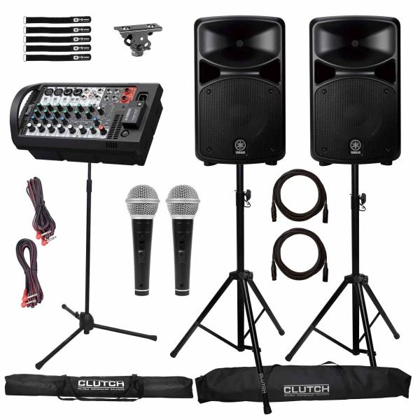 Yamaha STAGEPAS 600BT PA System with Adapter & Mics | IDJNOW