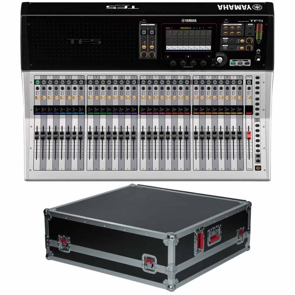 Yamaha TF5 Digital Mixer Audio Console with Gator Road Case | IDJNOW