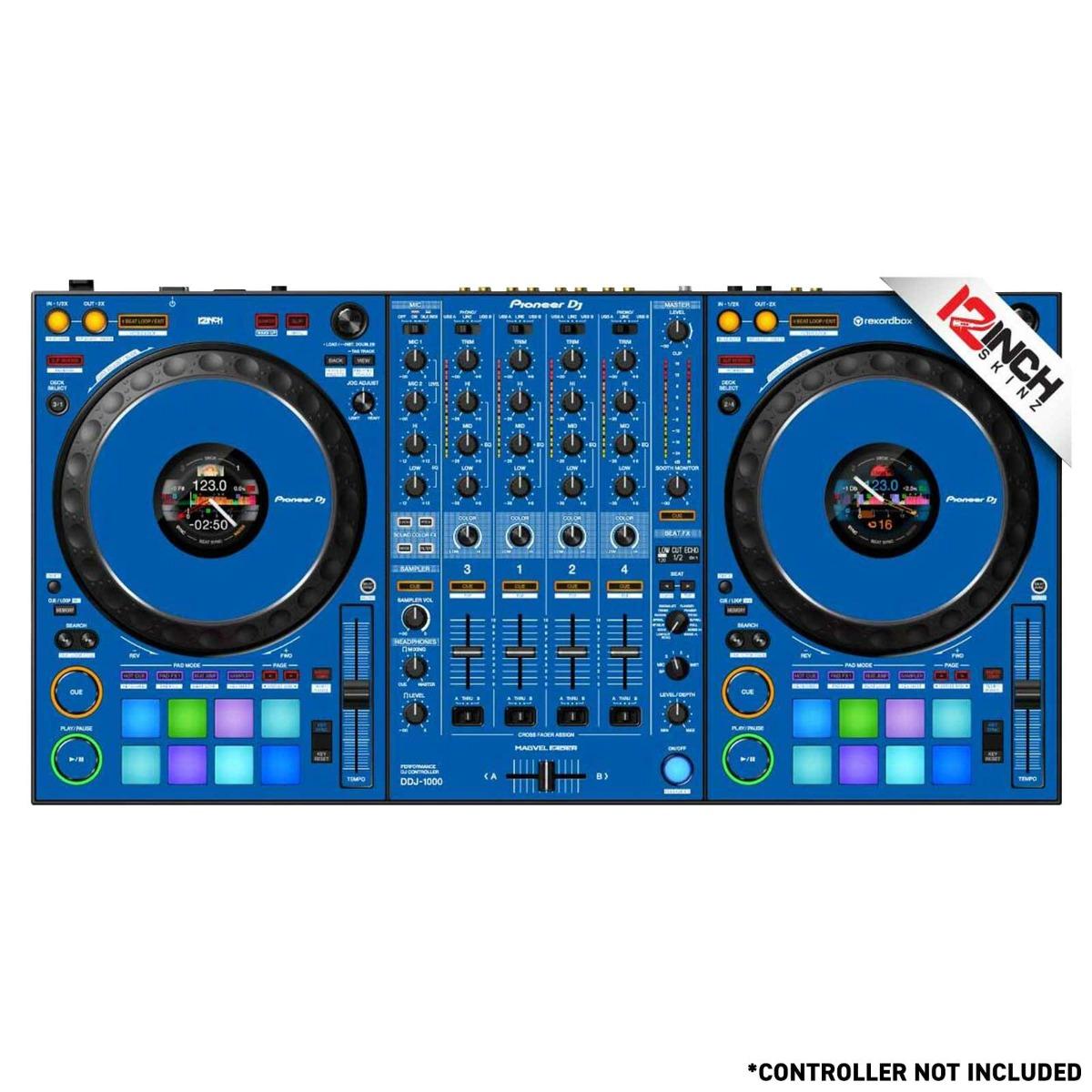 12 Inch Skinz (17) Piece Blue DDJ-1000SRT Kit | IDJNOW