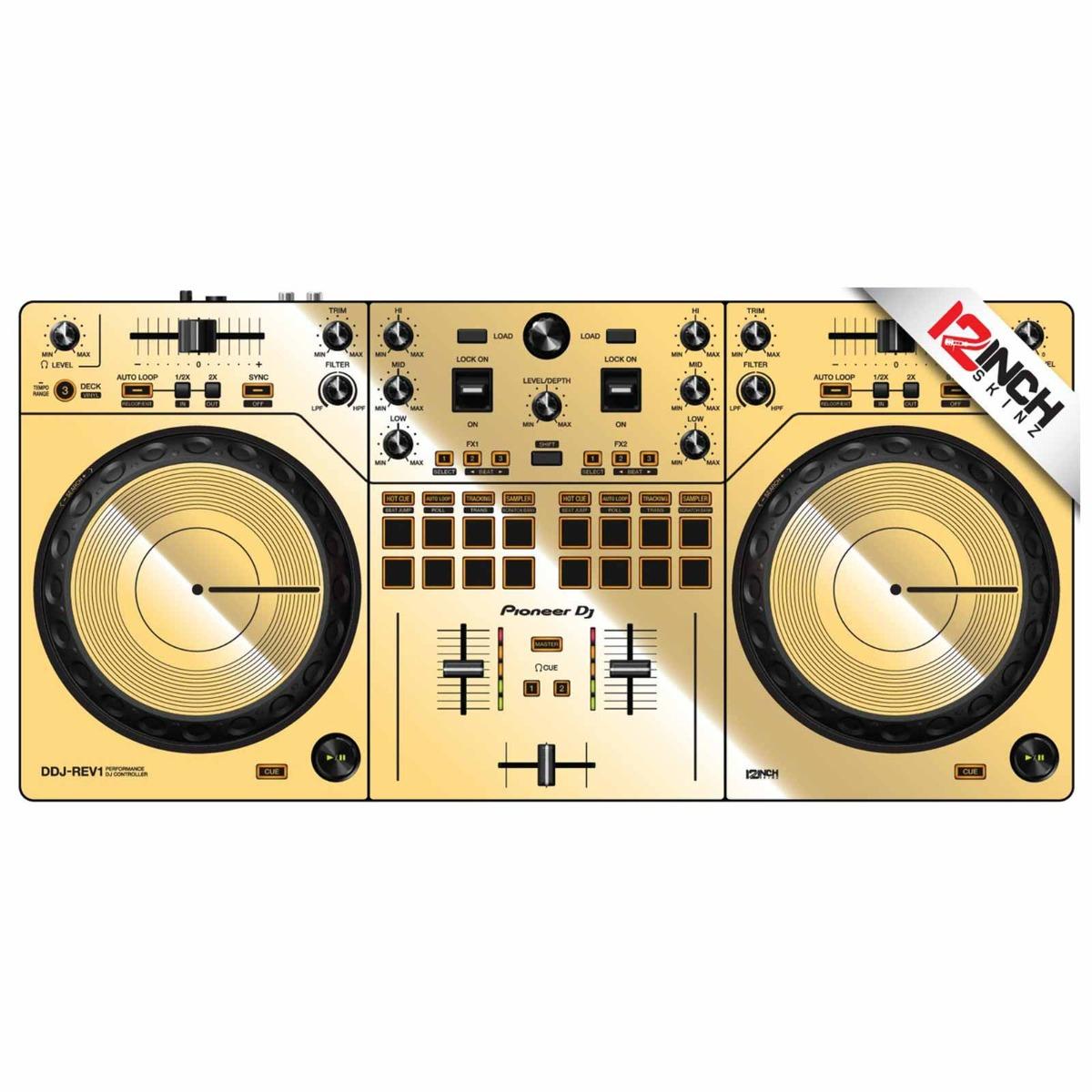 12 Inch Skinz (14) Piece Red Pioneer DDJ-REV7 Kit | IDJNOW