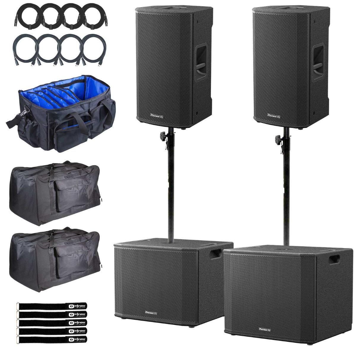 2x Pioneer DJ XPRS122 Speakers with 15