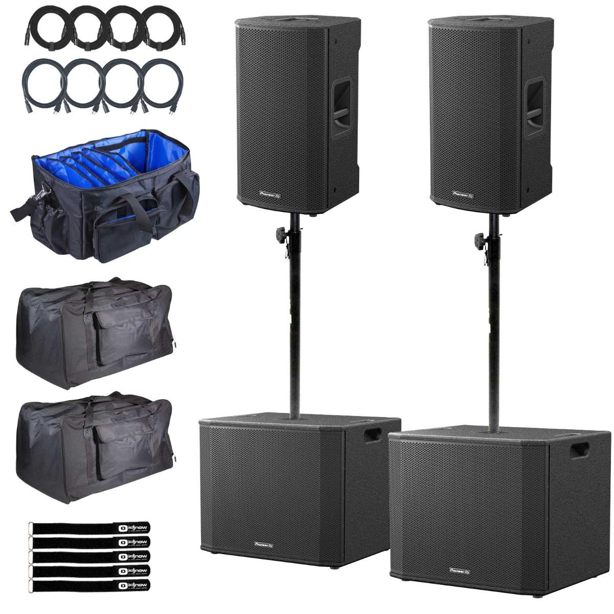 2x Pioneer DJ XPRS122 Speakers with 18