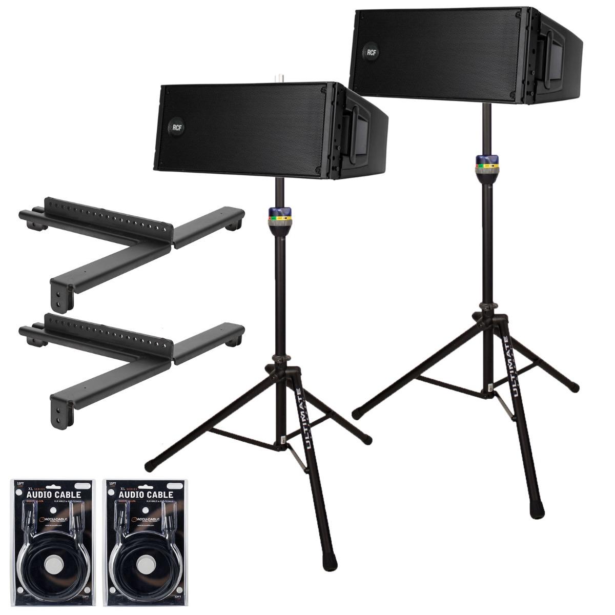 2) RCF HDL 20-A Active Line Array Speakers Package | IDJNOW