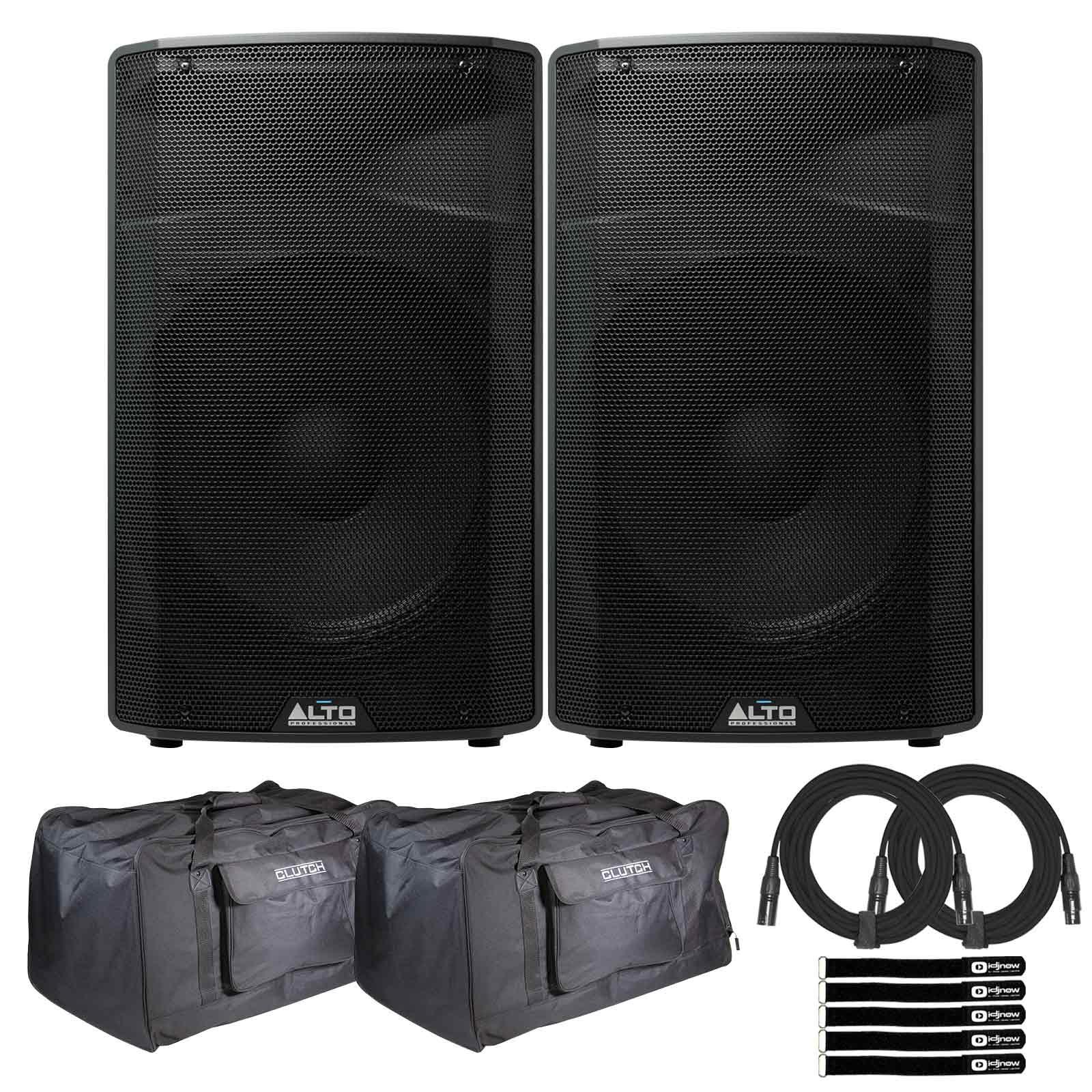 2) Alto Professional TX315 Speakers with Totes | IDJNOW