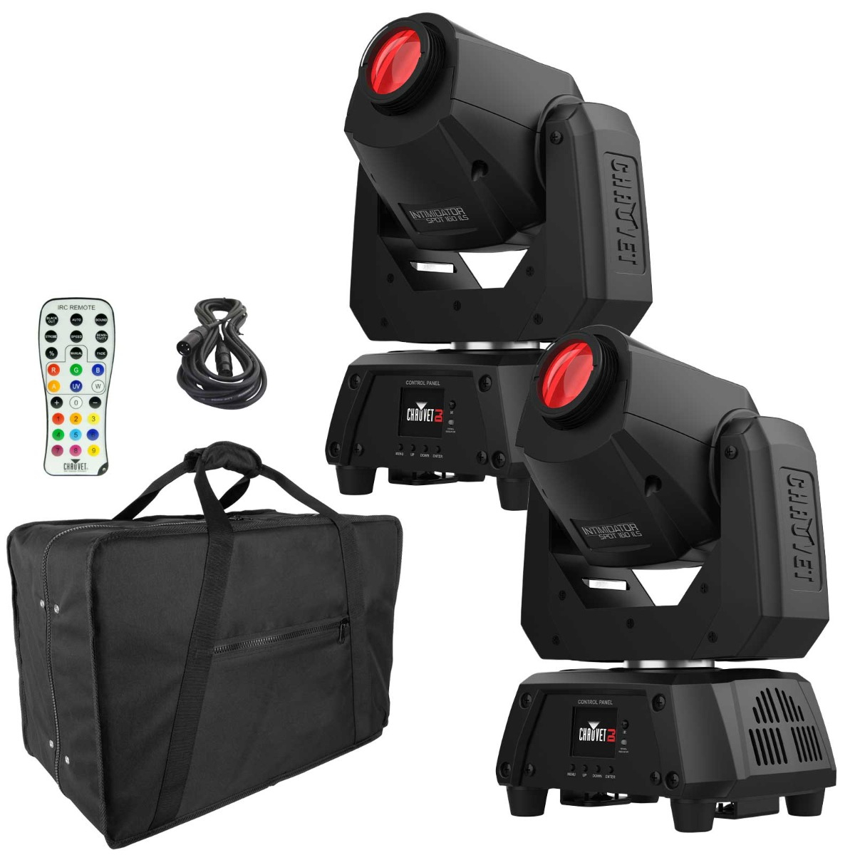 2) Chauvet DJ Intimidator Spot 160 ILS & Case | IDJNOW