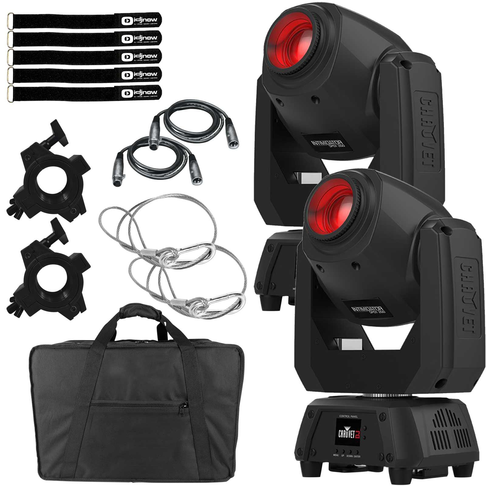 2x Chauvet DJ Intimidator Spot 260 Lights & Bag | IDJNOW