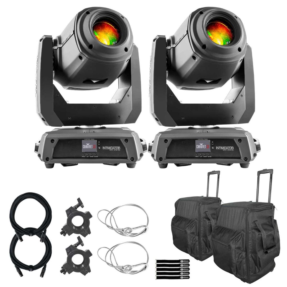 2) Chauvet DJ Intimidator Spot 375ZX Moving Heads & Bags | IDJNOW