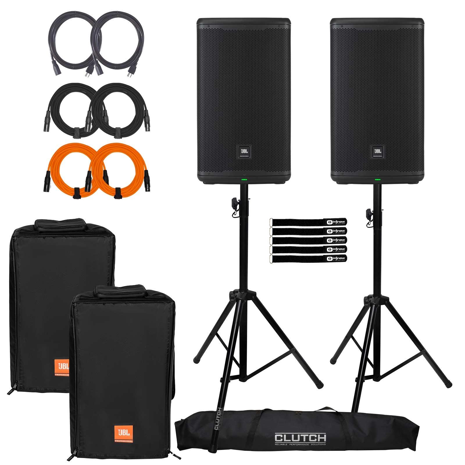2) JBL EON712 Speakers with Convertible Covers | IDJNOW