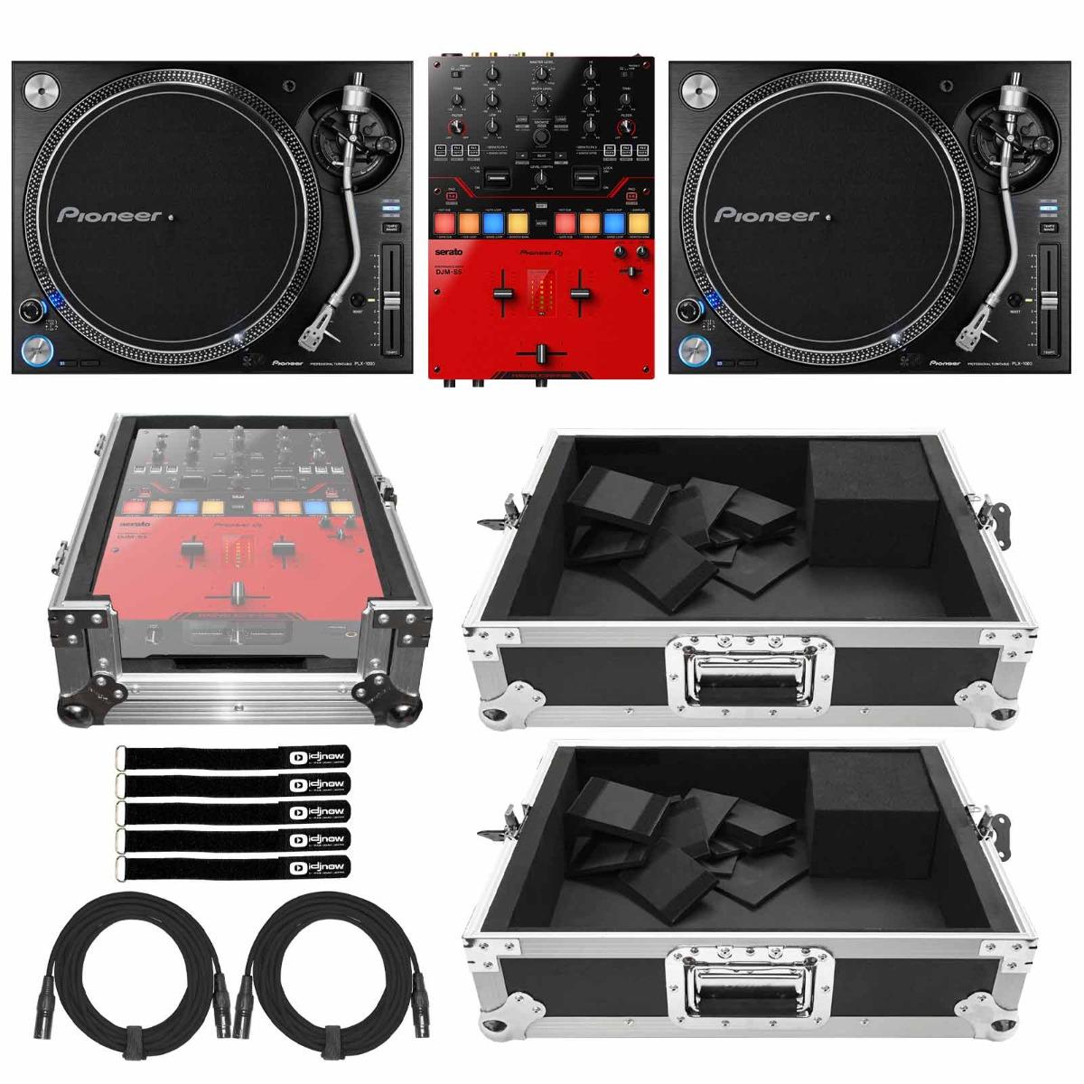 Pioneer PLX-1000、pionner  DJM-S5 Pioneer PLX-1000 Turntables with DJM-S5 & Case | IDJNOW