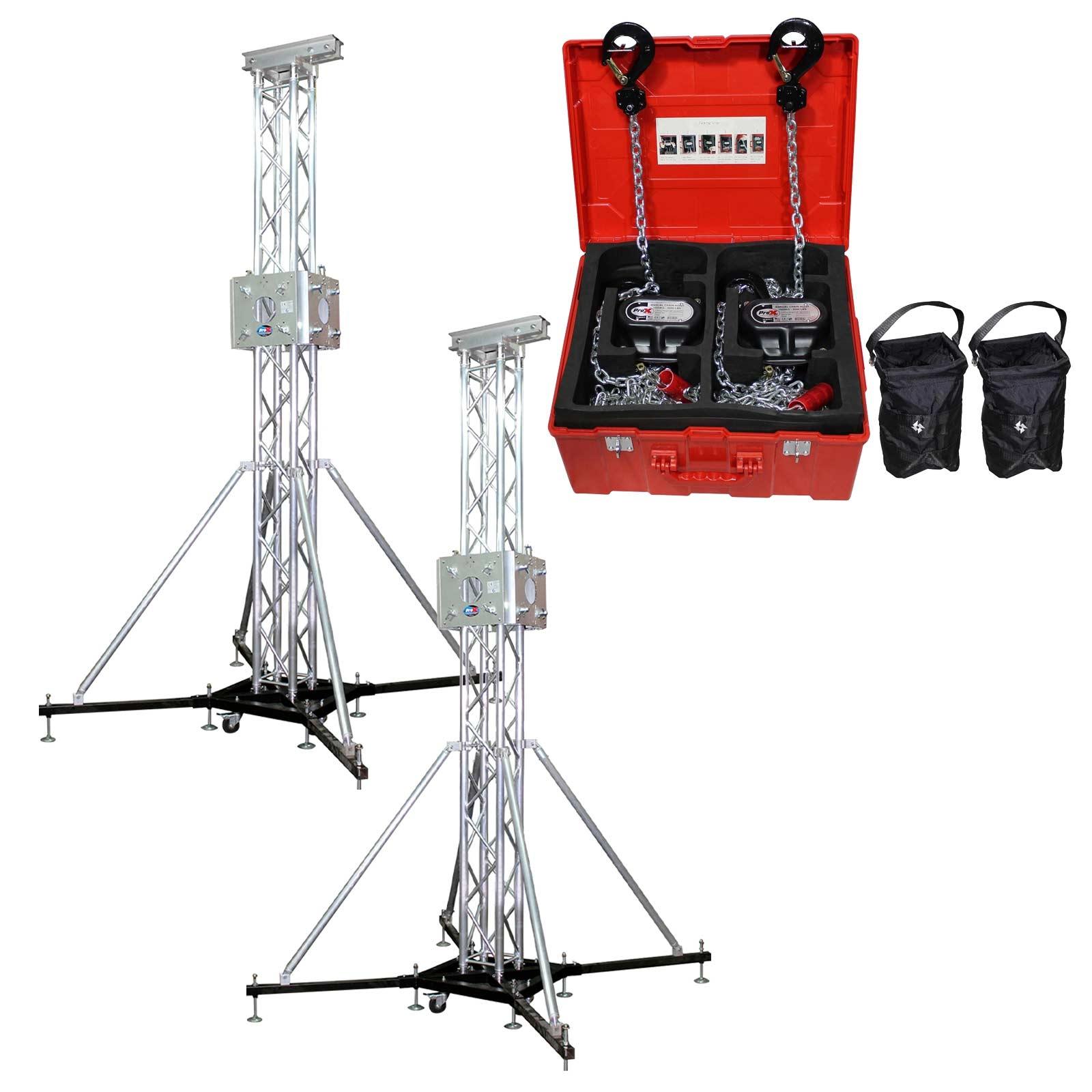 2) ProX XTP-GSBPACK3 Truss Tower Stage Roofing System Packages