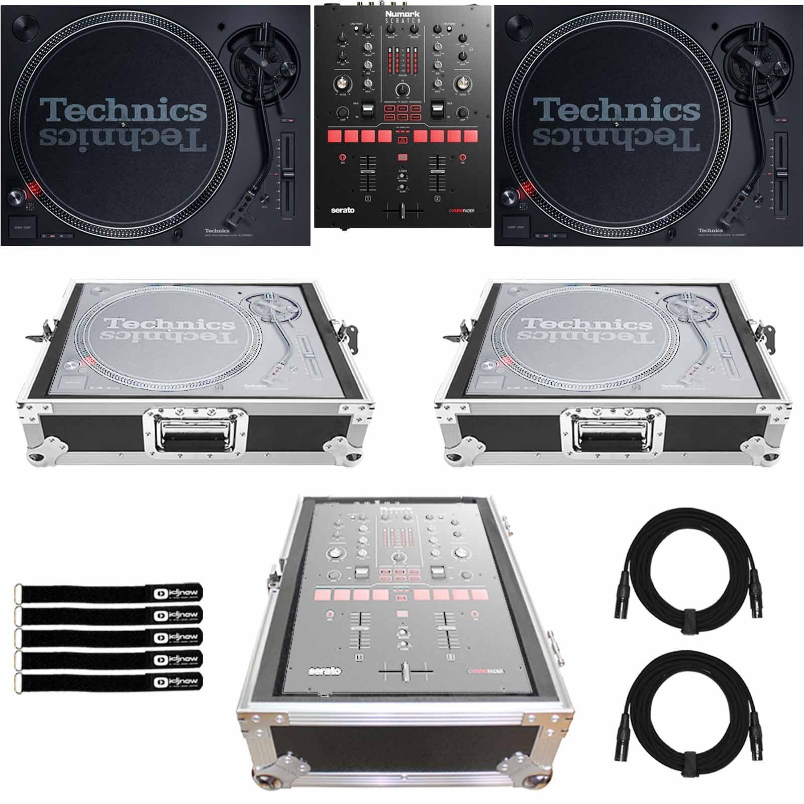 Technics sl-1200 mk7とNumarkミキサーセット 2) Technics SL-1200MK7 with Numark Scratch & Case | IDJNOW
