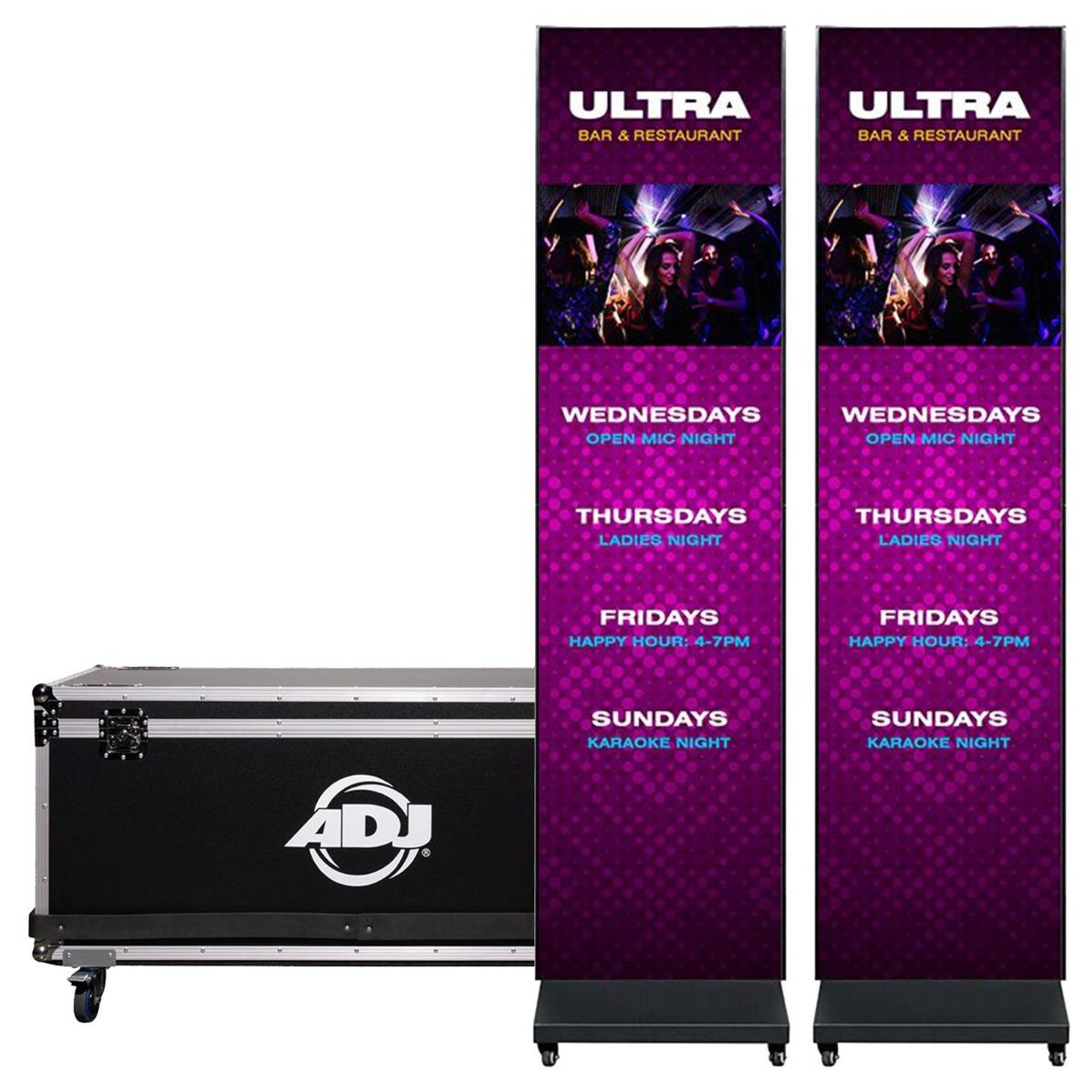 ADJ WMS2 Media Sys DC Display Solution with Rolling Bases