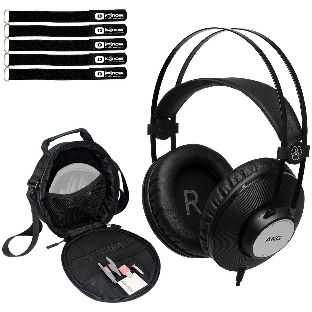 AKG K72 Closed-Back Studio Headphones & Gear Bag | IDJNOW