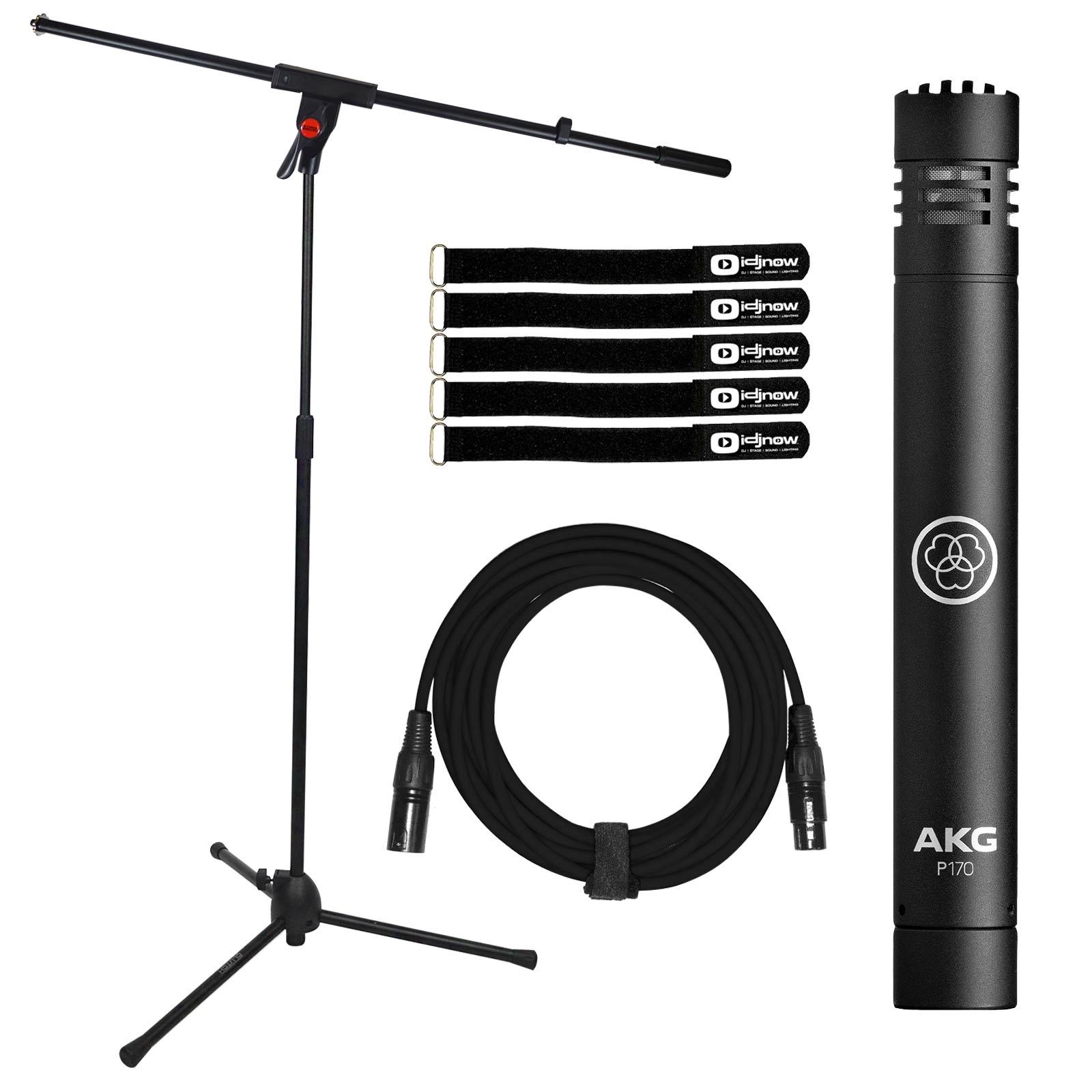 AKG P170 Instrument Microphone with Boom Stand | IDJNOW