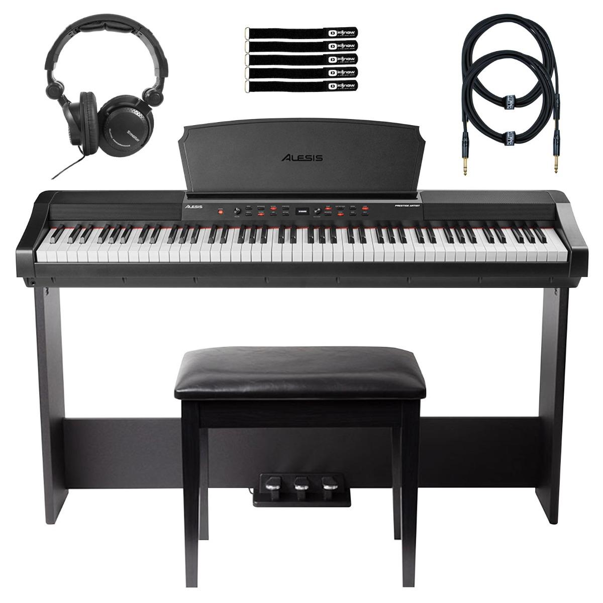 Alesis PRESTIGE ARTIST 88-Key Digital Piano & Bench | IDJNOW
