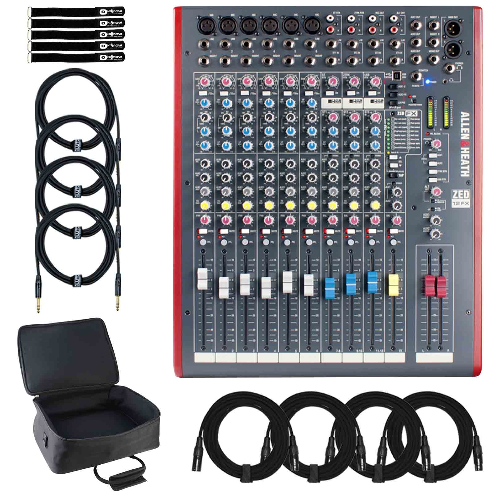 Allen & Heath ZED-12FX Multipurpose Mixer & Bag | IDJNOW