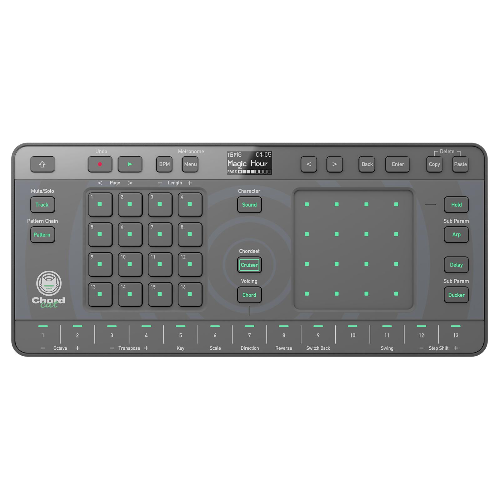 DTM・DAW AlphaTheta Chordcat AlphaTheta CHORDCAT 8-Track Groovebox Controller