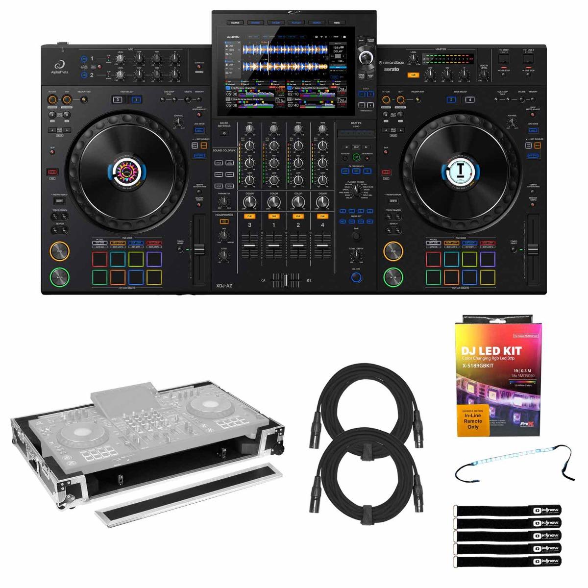 AlphaTheta XDJ-AZ All-in-One DJ System with Show Case Pack