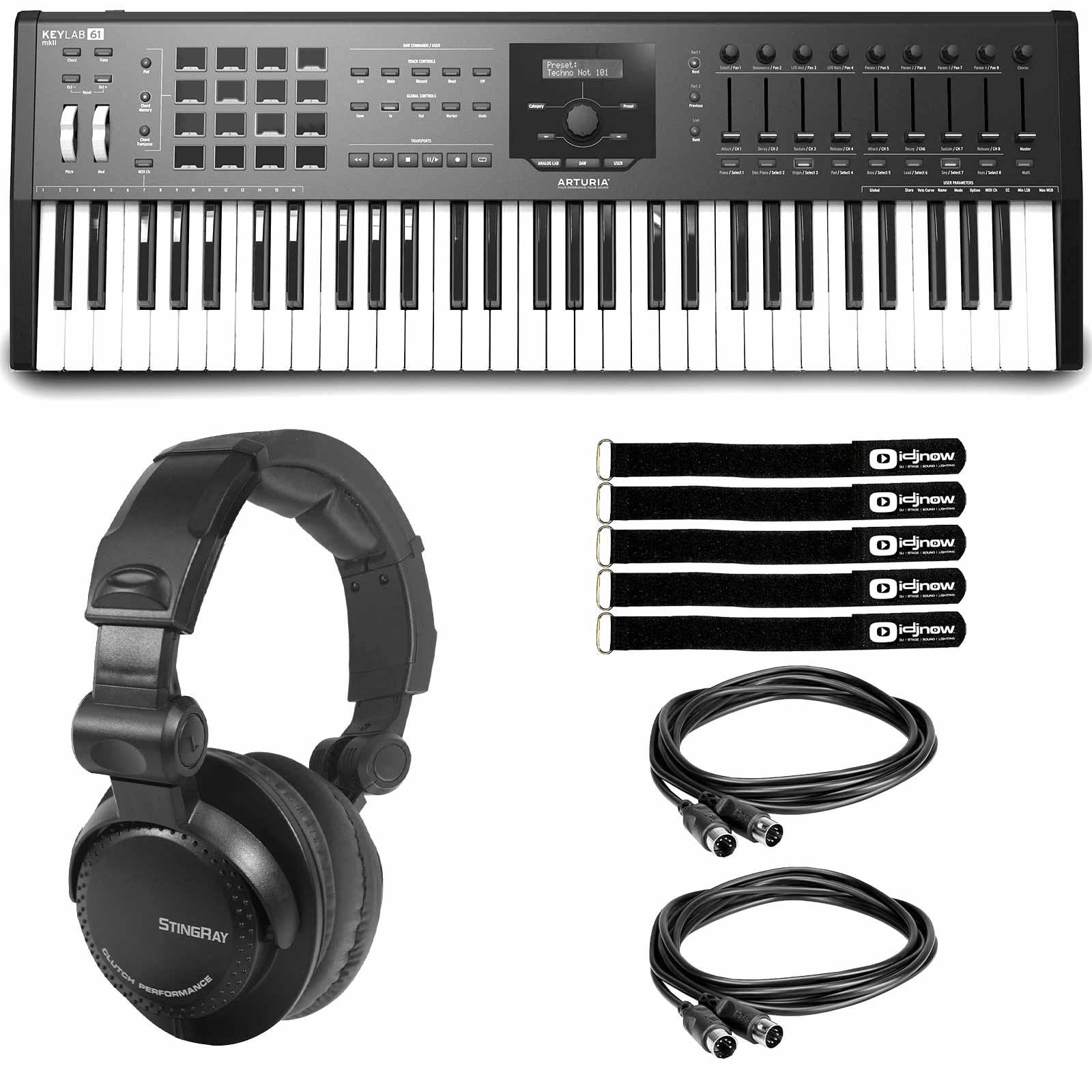 Arturia KeyLab 61 MKII ブラック Arturia KeyLab 61 MkII 61-key Keyboard Controller - Black