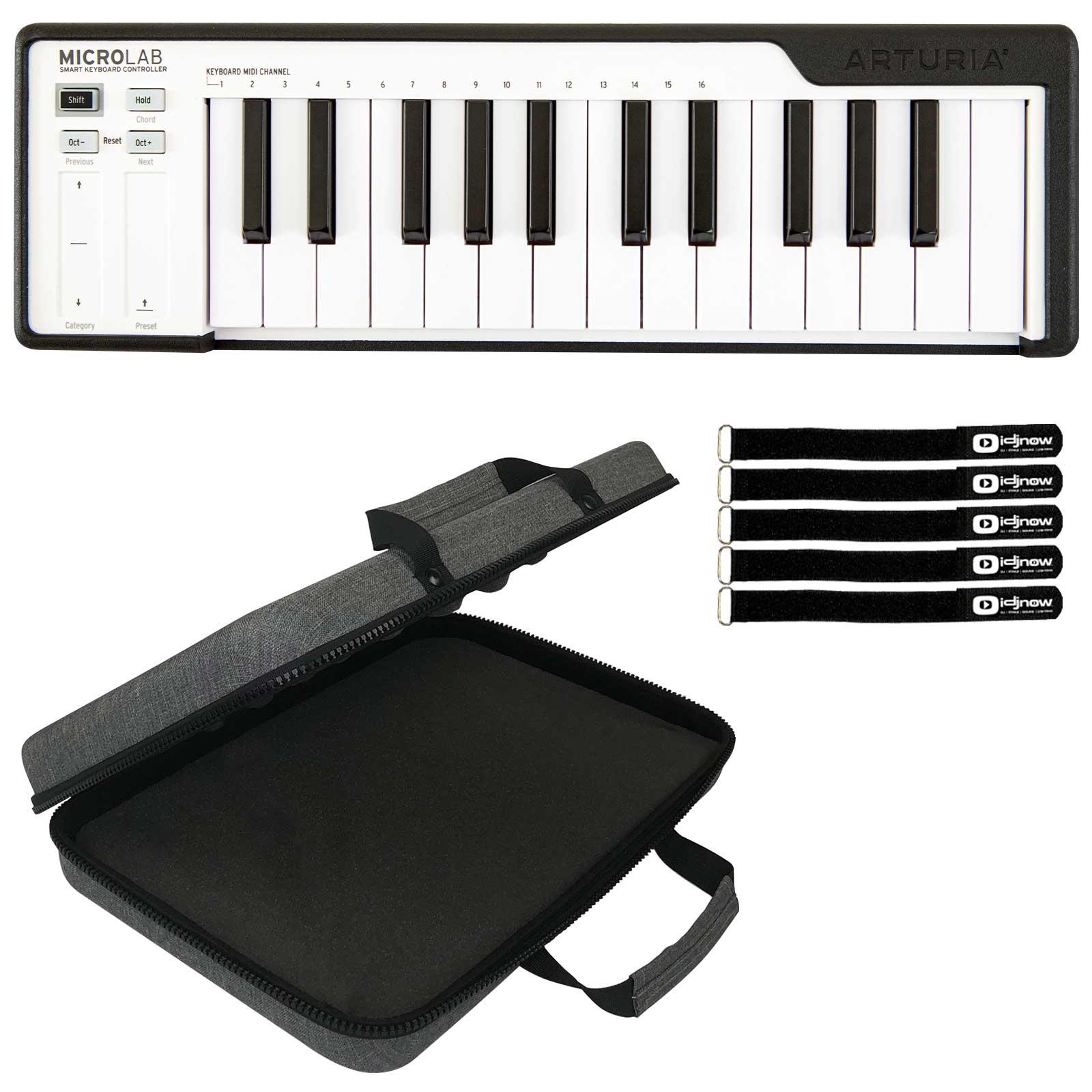 鍵盤楽器 Cutelab Missed Opportunities Arturia Microlab Smart Black Keyboard with Case | IDJNOW