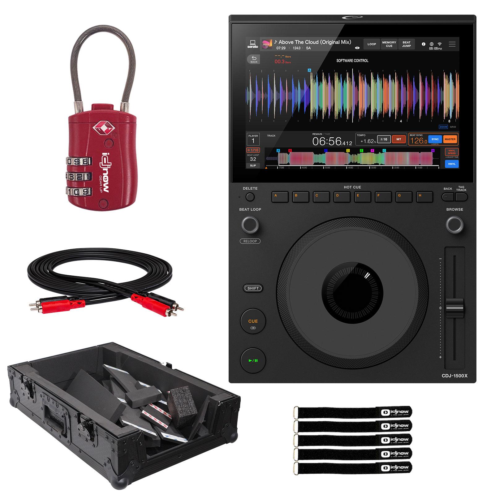 あこページ AlphaTheta CDJ-1500X Compact DJ Multi Player with Black Case