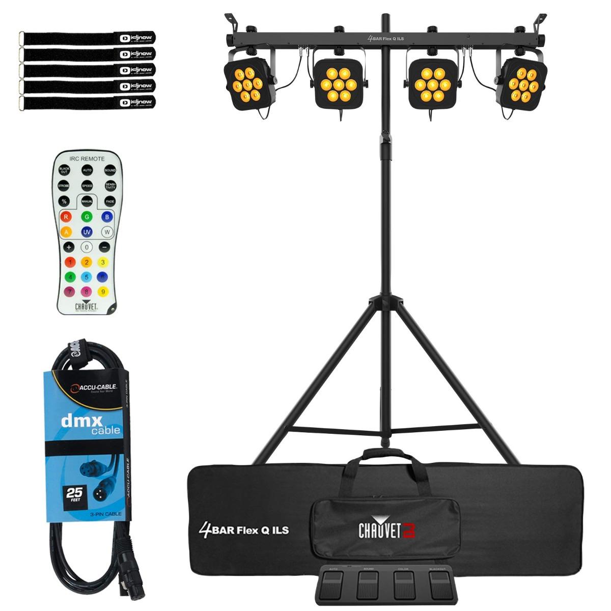 Chauvet DJ 4Bar Flex Q ILS Lighting System & Stand | IDJNOW
