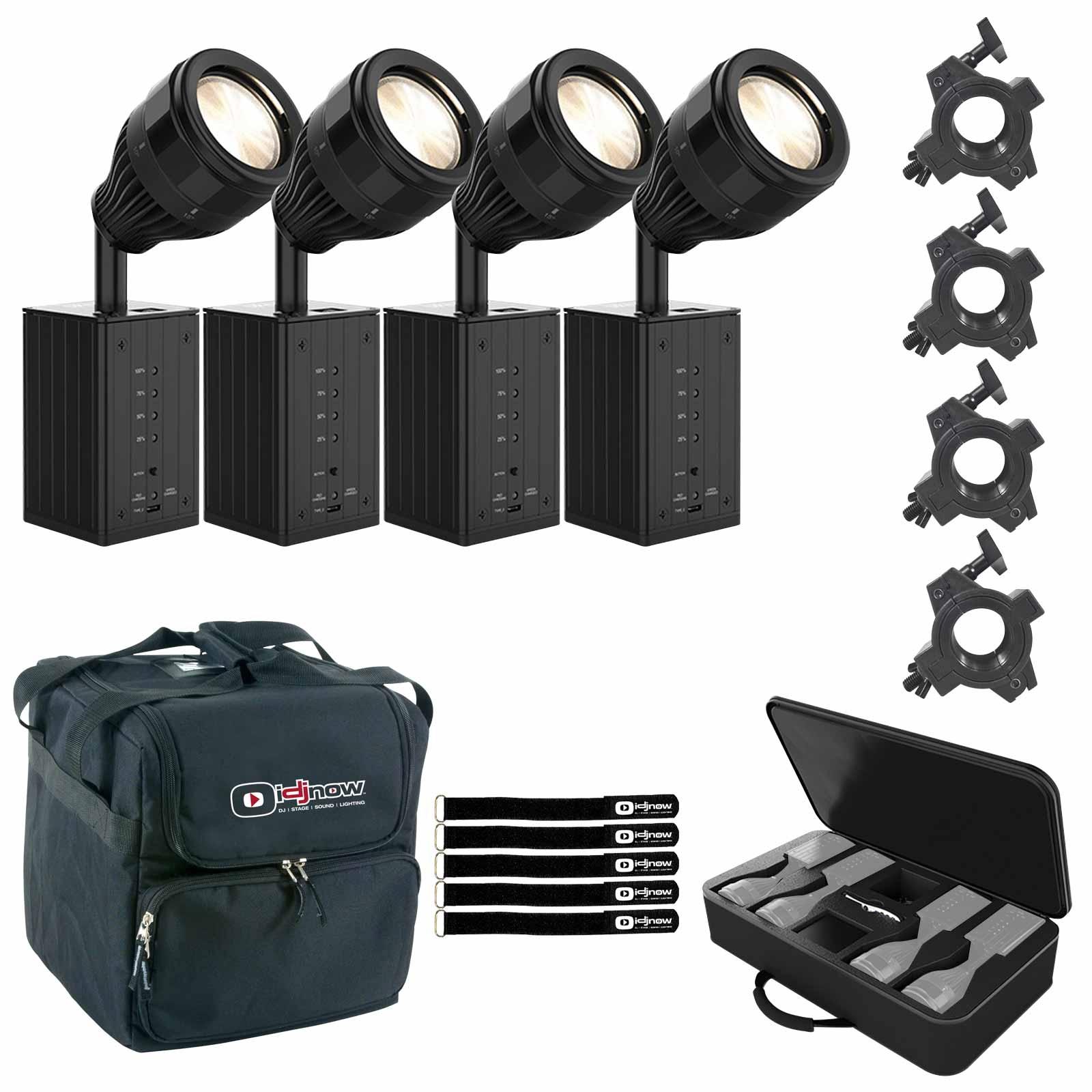 Chauvet DJ EZPin Zoom Pack Light Bundle & Clamps | IDJNOW