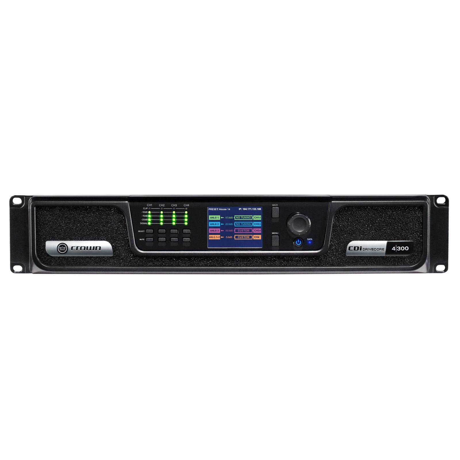 Crown Audio 4-Channel CDi DriveCore 4x300W Power Amplifier | IDJNOW