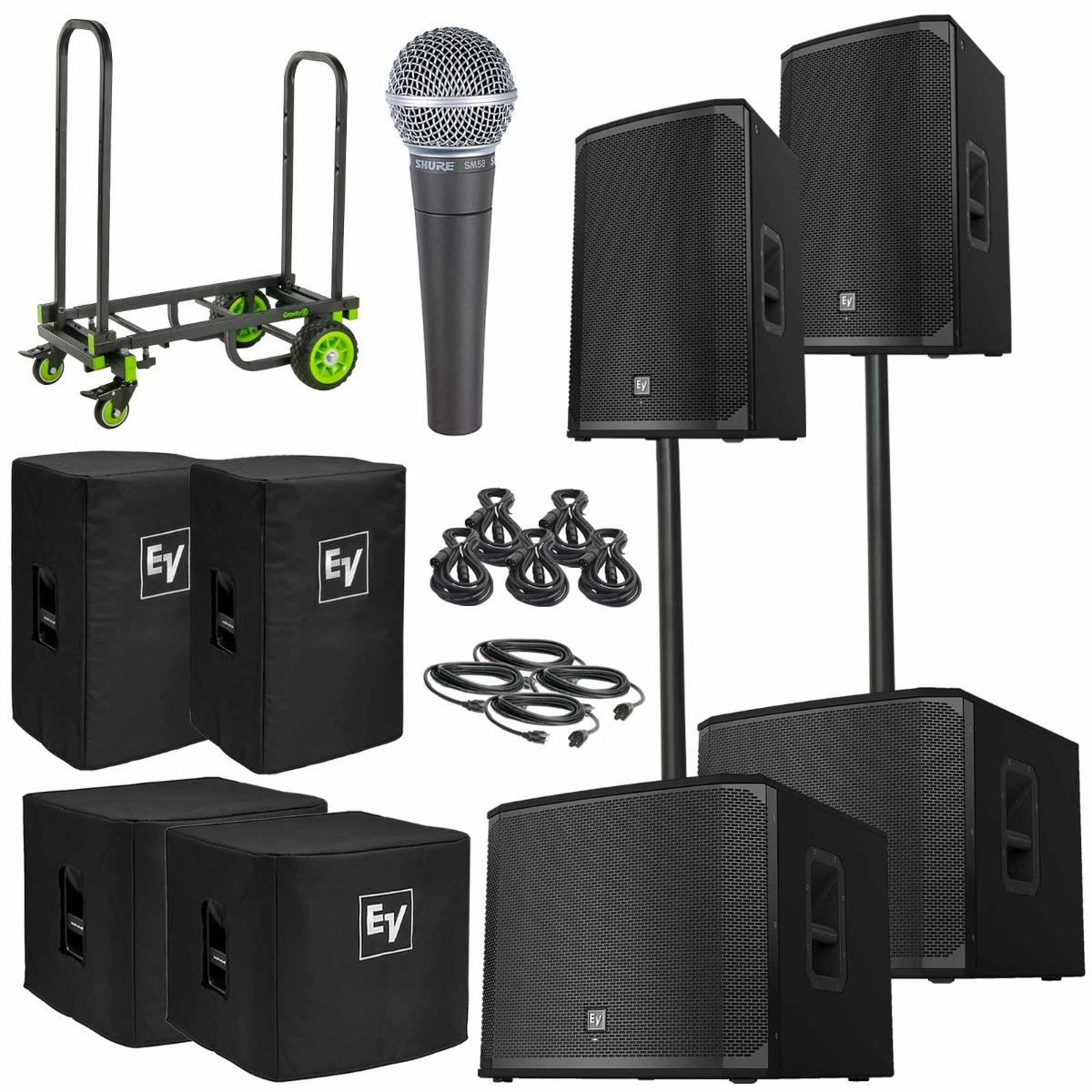 2x Electro-Voice EKX-15P 15