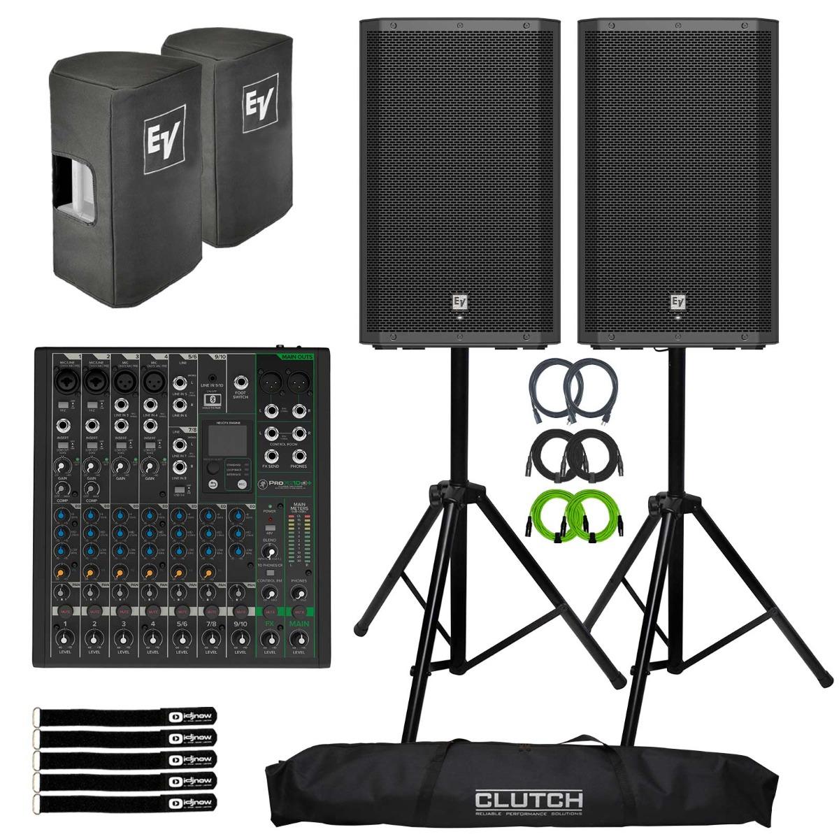 2x Electro-Voice ZLX-15P-G2US Speakers & ProFX10v3+ | IDJNOW